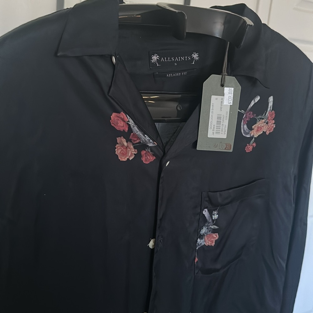 NWT All Saints Button-Up Shirt